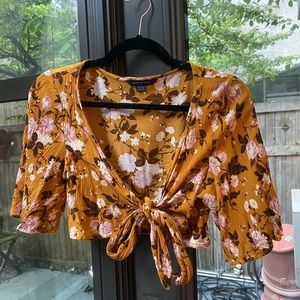 American Eagle Tie Crop Top Size XS